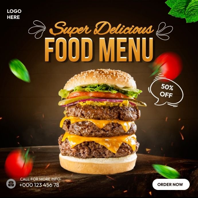 Burger ads Template